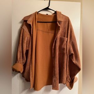 VICI Rust Corduroy Shacket